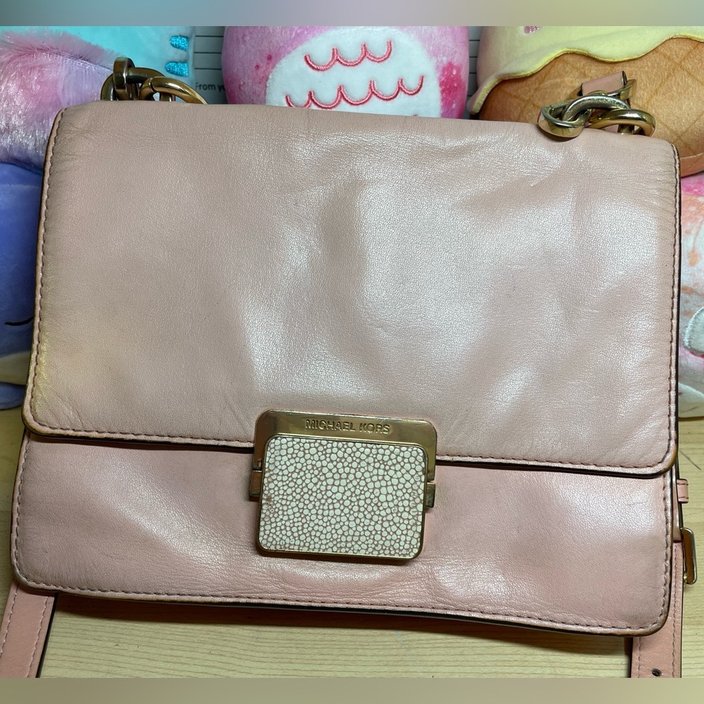 Michael Kors pink crossbody/shoulder bag